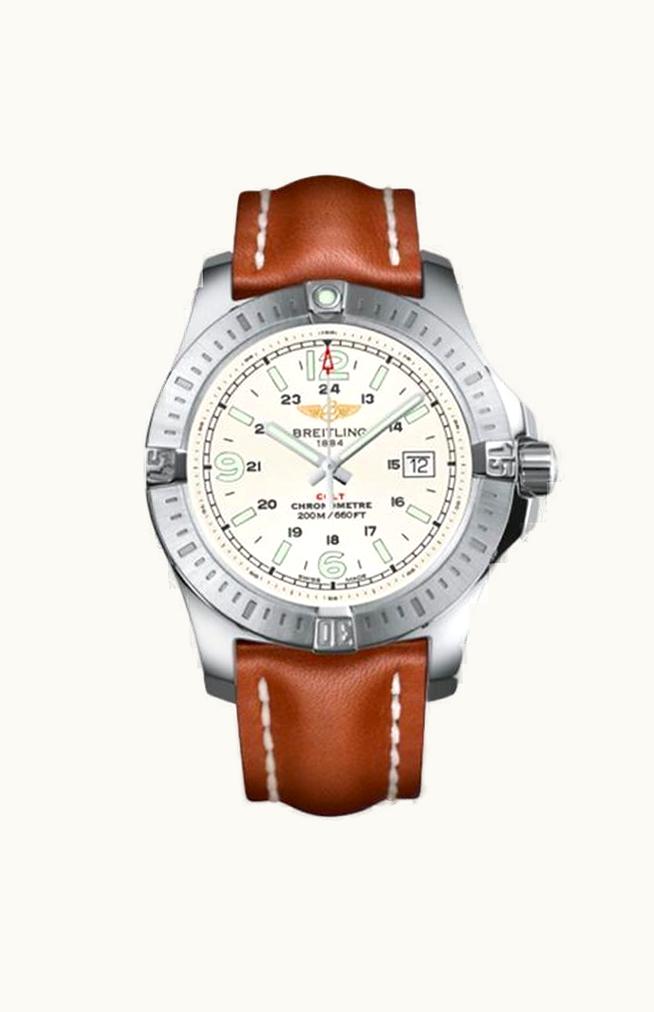 Breitling Colt Quartz Stratus Silver / Rubber