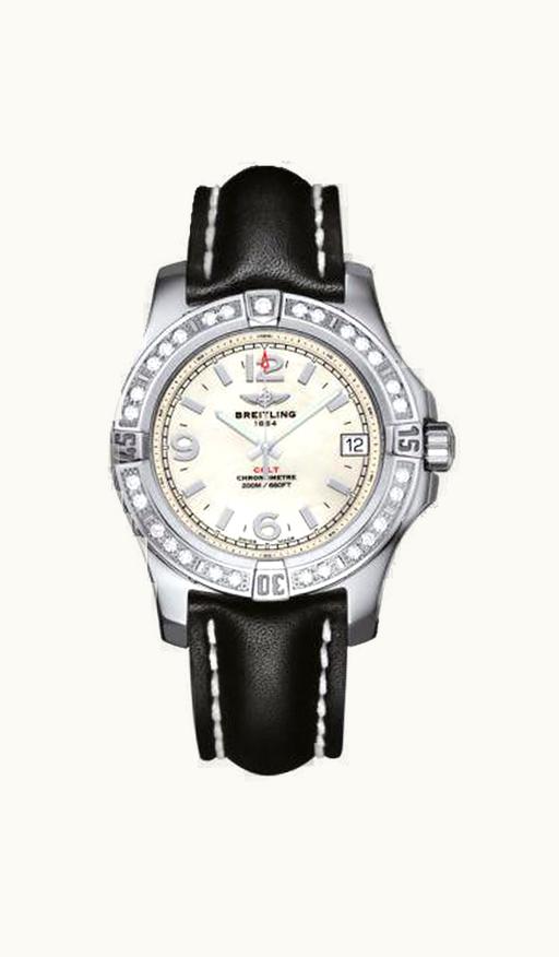 Breitling Colt 36 Diamond / Pearl / Calf