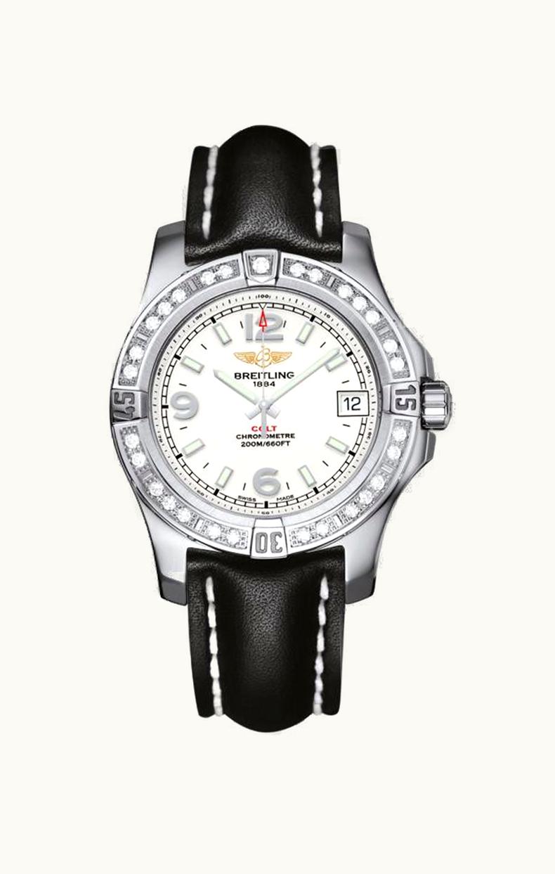 Breitling Colt 36 Diamond / Stratus Silver / Calf