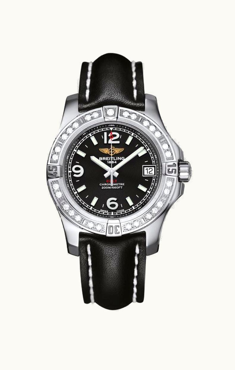 Breitling Colt 36 Diamond / Volcano Black / Calf