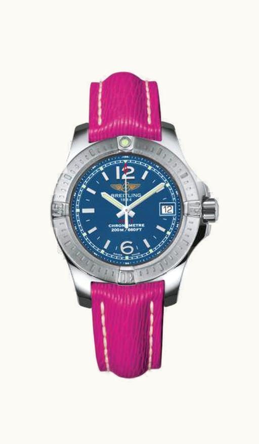 Breitling Colt Lady Mariner Blue / Sahara / Pin