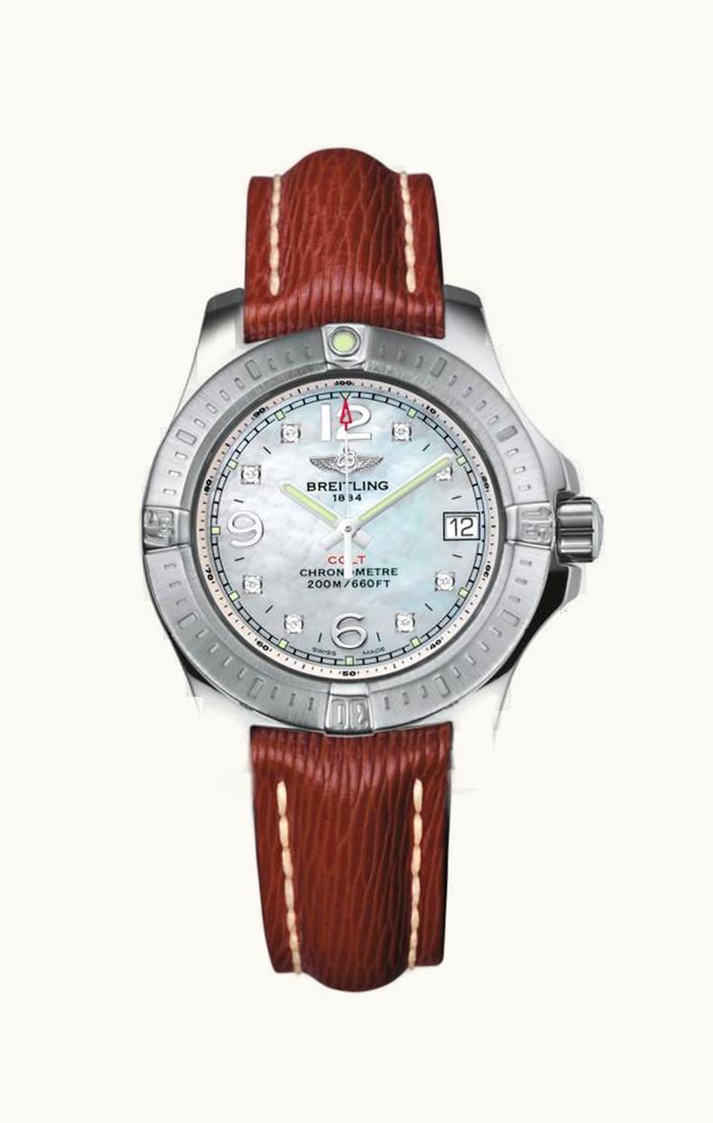 Breitling Colt Lady Pearl Diamond / Sahara / Pin