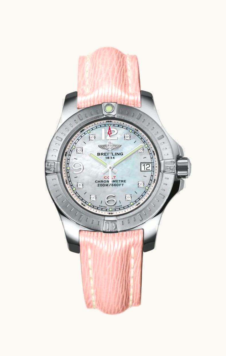 Breitling Colt Lady Pearl Diamond / Sahara / Pin