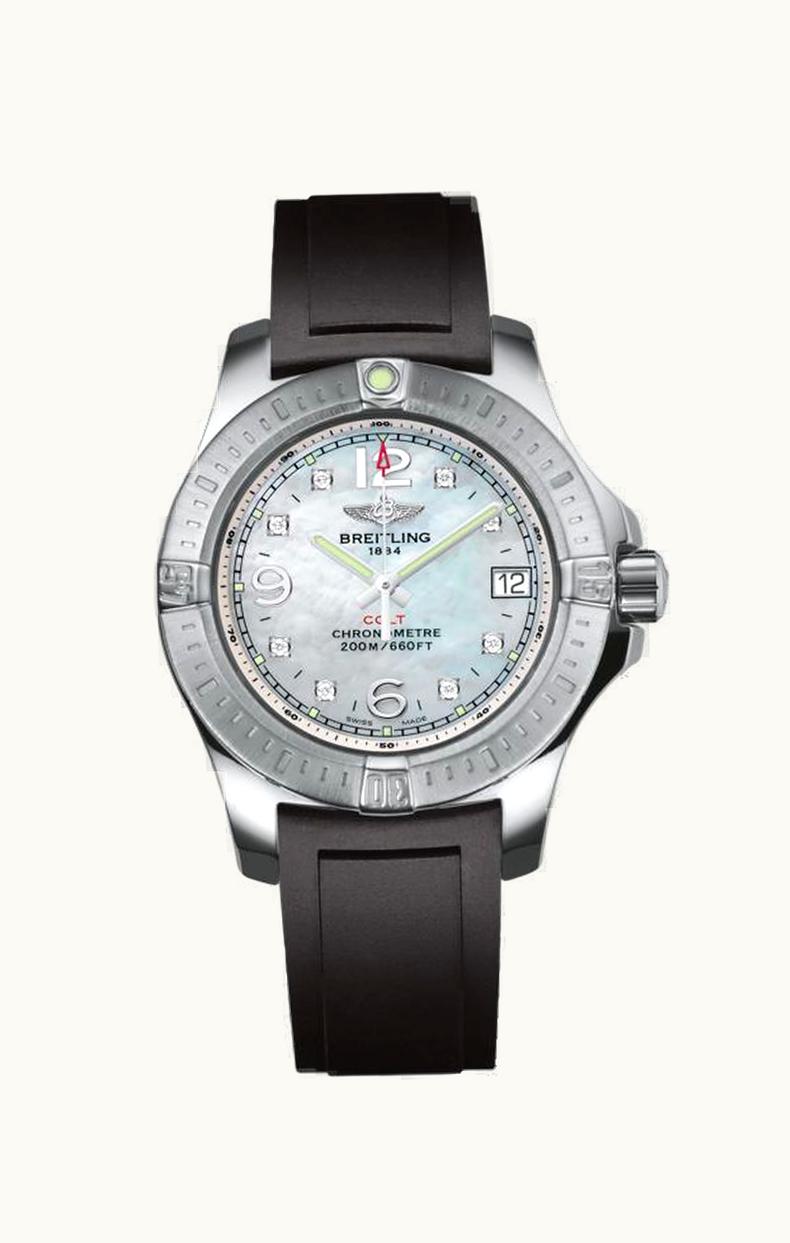 Breitling Colt Lady Pearl Diamond / Rubber / Pin