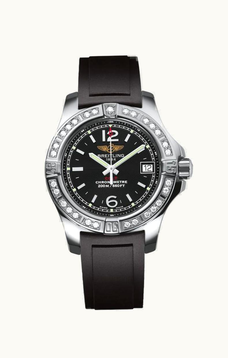 Breitling Colt Lady Diamond / Volcano Black / Rubber / Pin