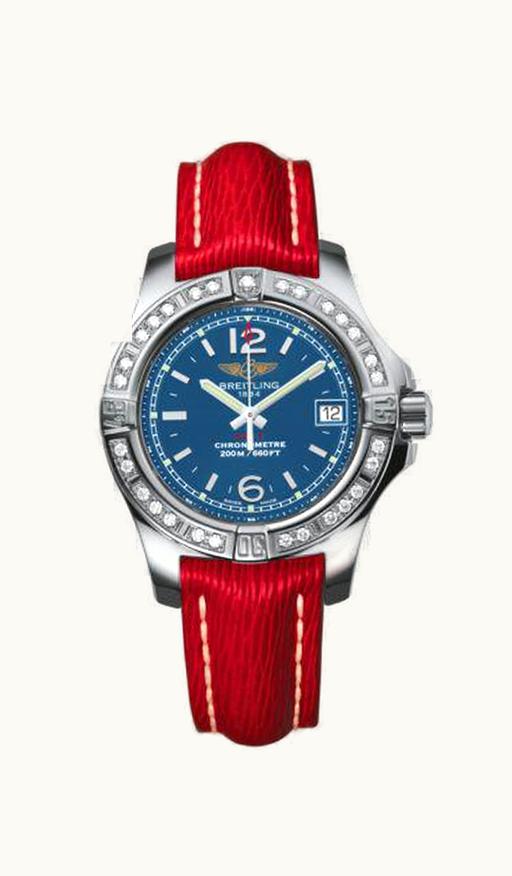 Breitling Colt Lady Diamond / Mariner Blue / Sahara / Pin