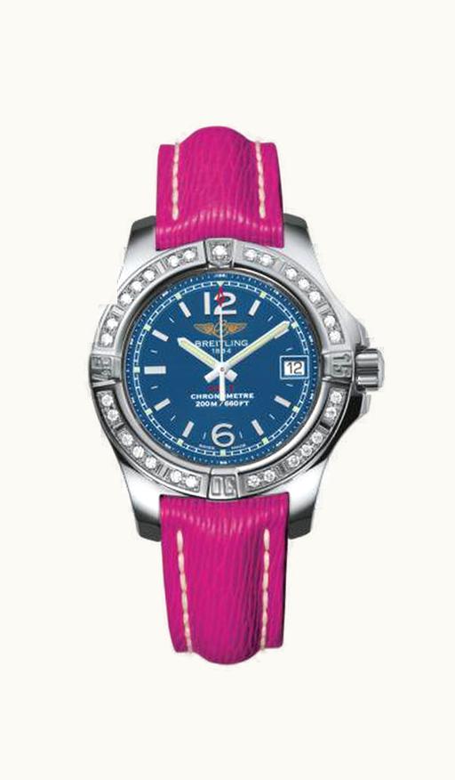 Breitling Colt Lady Diamond / Mariner Blue / Sahara / Pin