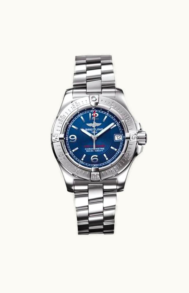 Breitling Colt Lady Diamond / Mariner Blue / Rubber / Pin