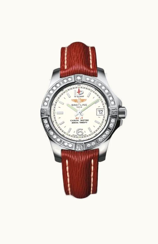 Breitling Colt Lady Diamond / Stratus Silver / Sahara / Pin