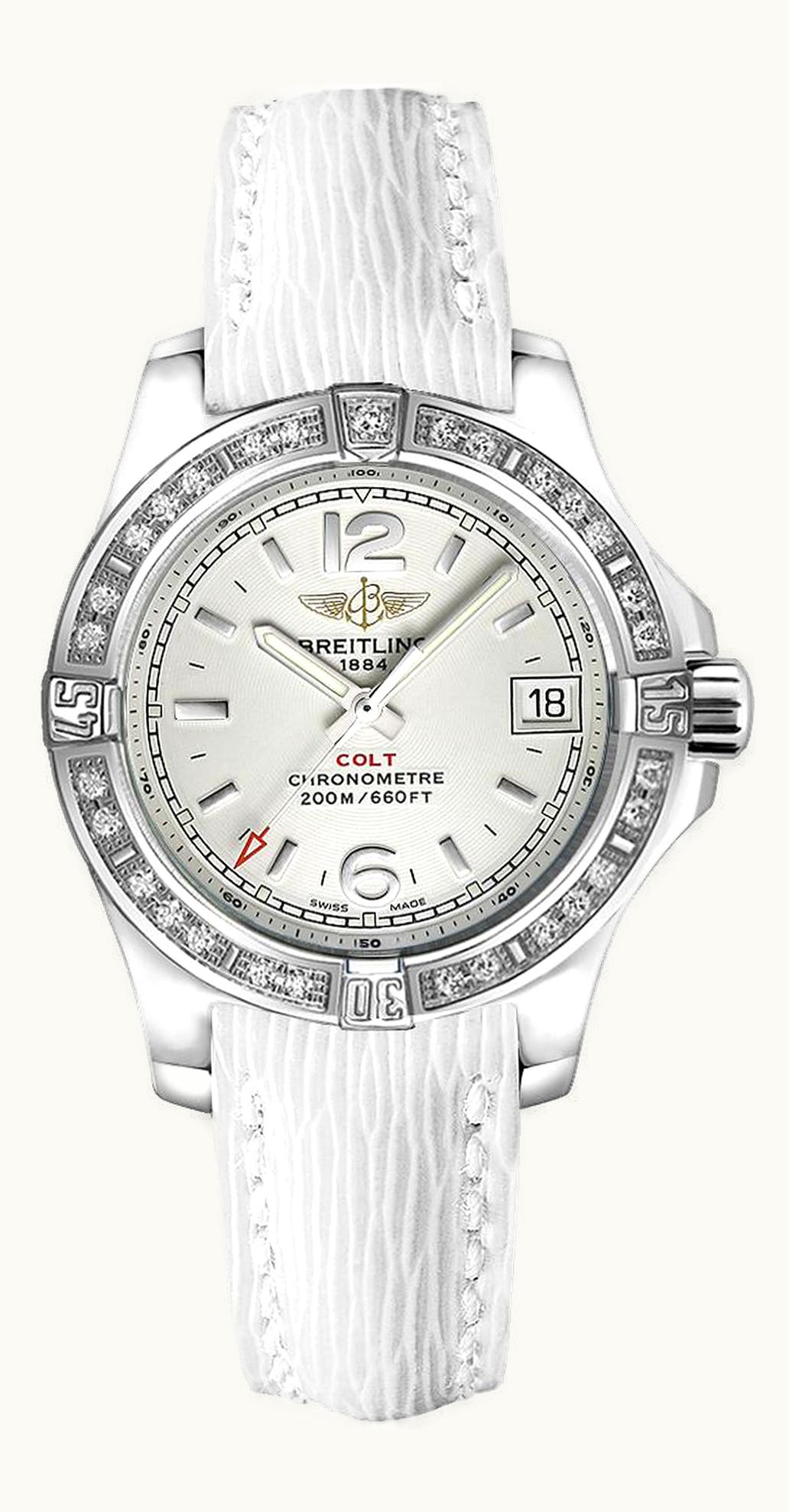 Breitling Colt Lady Diamond / Pearl / Rubber / Pin