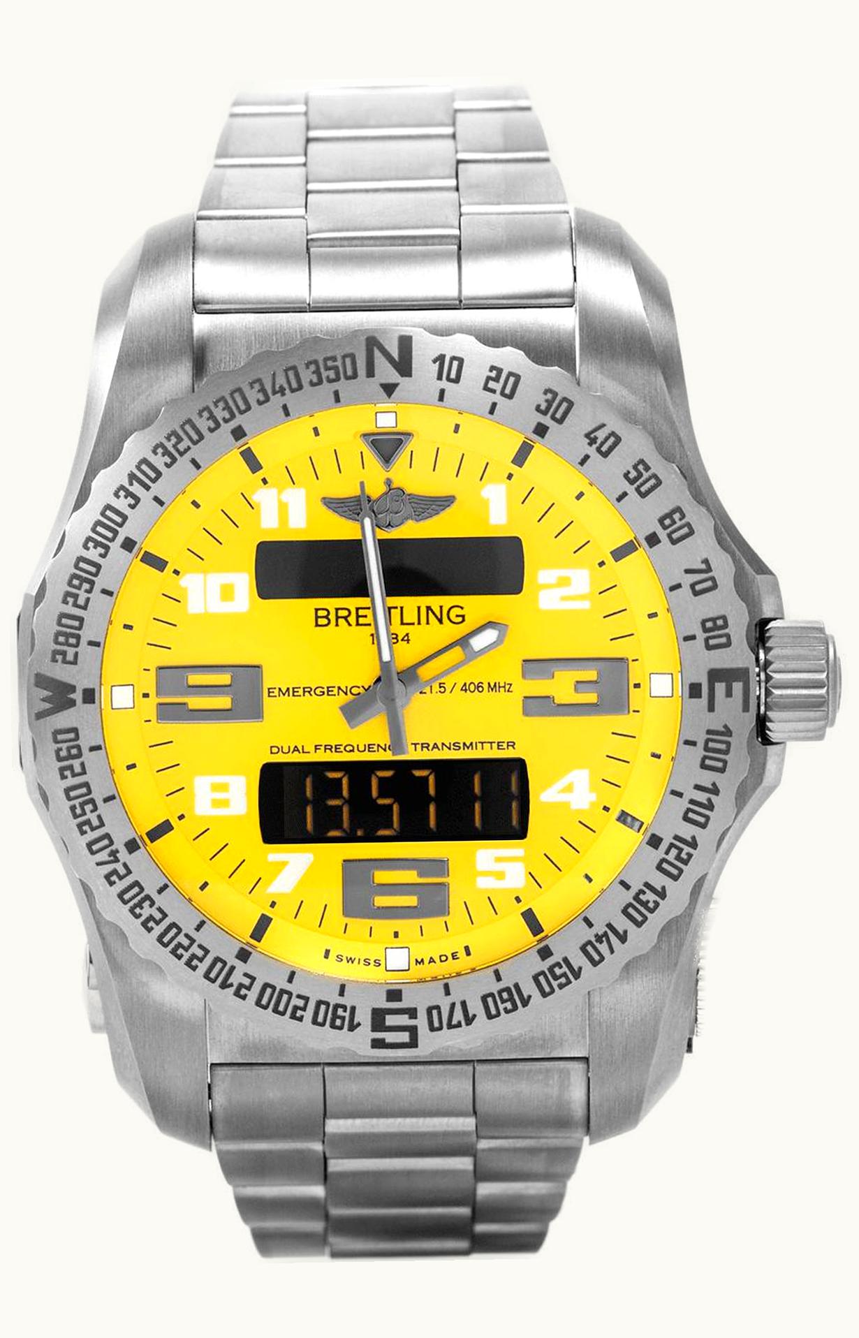 Breitling Emergency II Titanium / Yellow / Bracelet