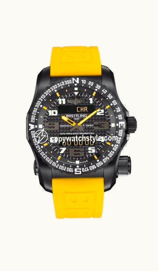 Breitling Emergency II Night Mission / Carbon Yellow / Rubber / Boutique