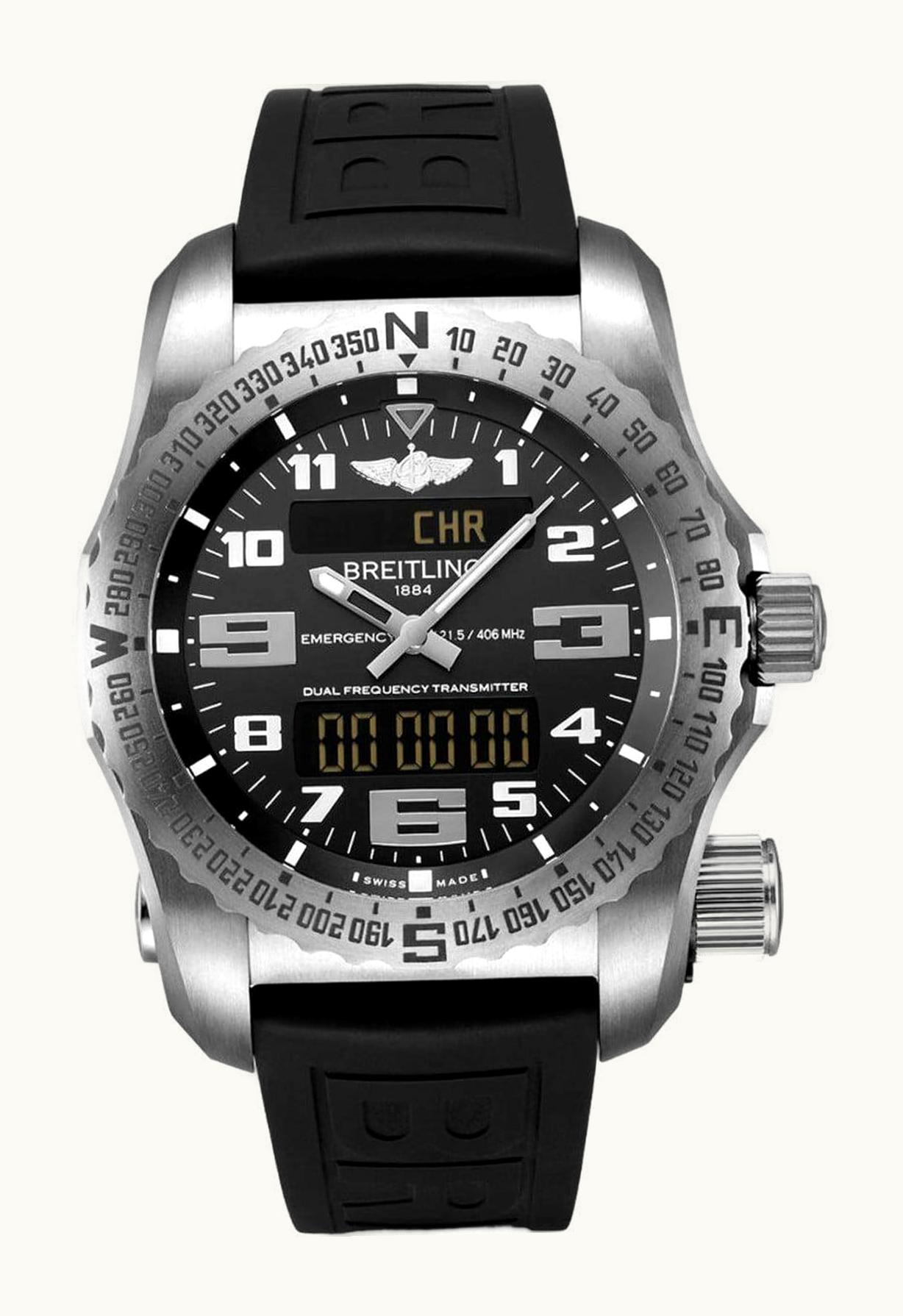 Breitling Emergency II Titanium / Black / Rubber / Folding