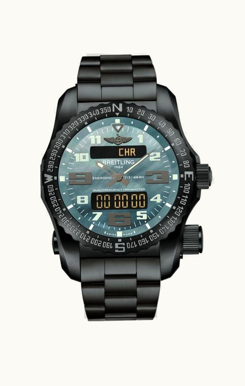 Breitling Emergency II Night Mission / Green Mother-of-Pearl / Bracelet