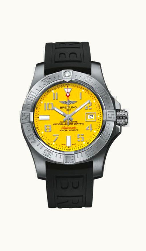 Breitling Emergency II Night Mission Diamondworks / Yellow / Rubber / Folding