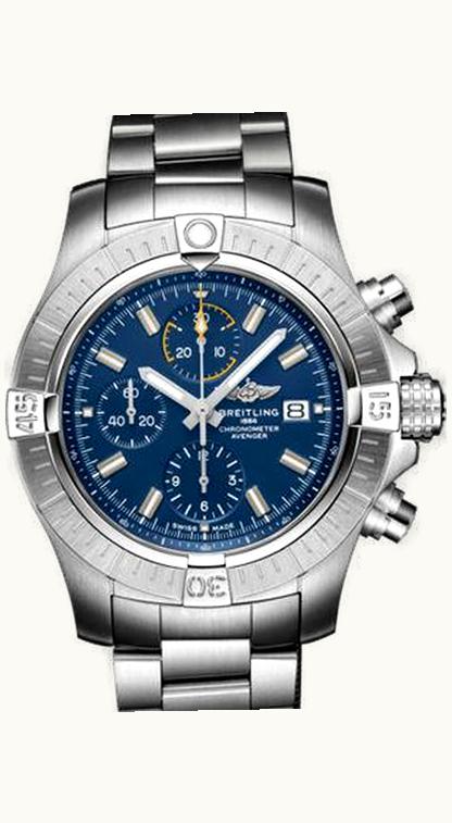 Breitling Galactic 41 Stainless Steel / Metallica Blue / Calf