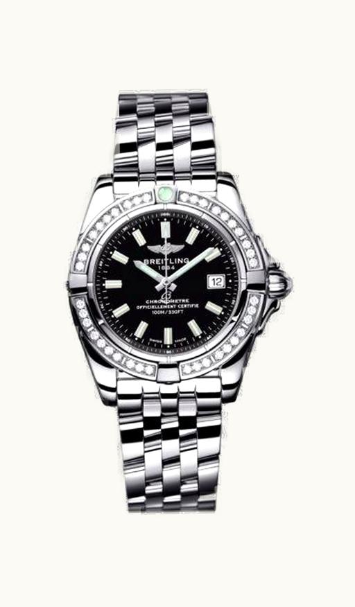 Breitling Galactic 32 Stainless Steel / Diamond / Onyx Black / Bracelet