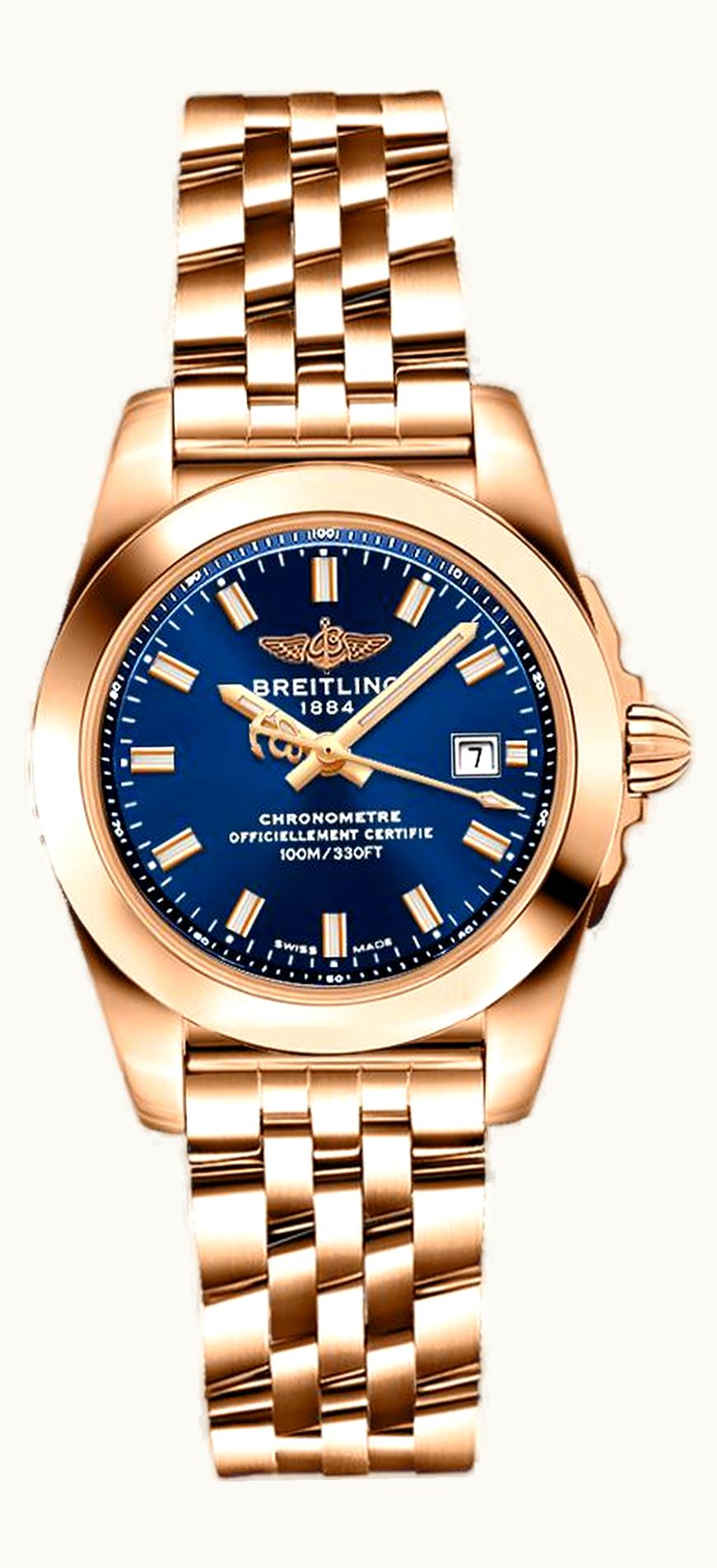 Breitling Galactic 29 Rose Gold / Horizon Blue / Bracelet