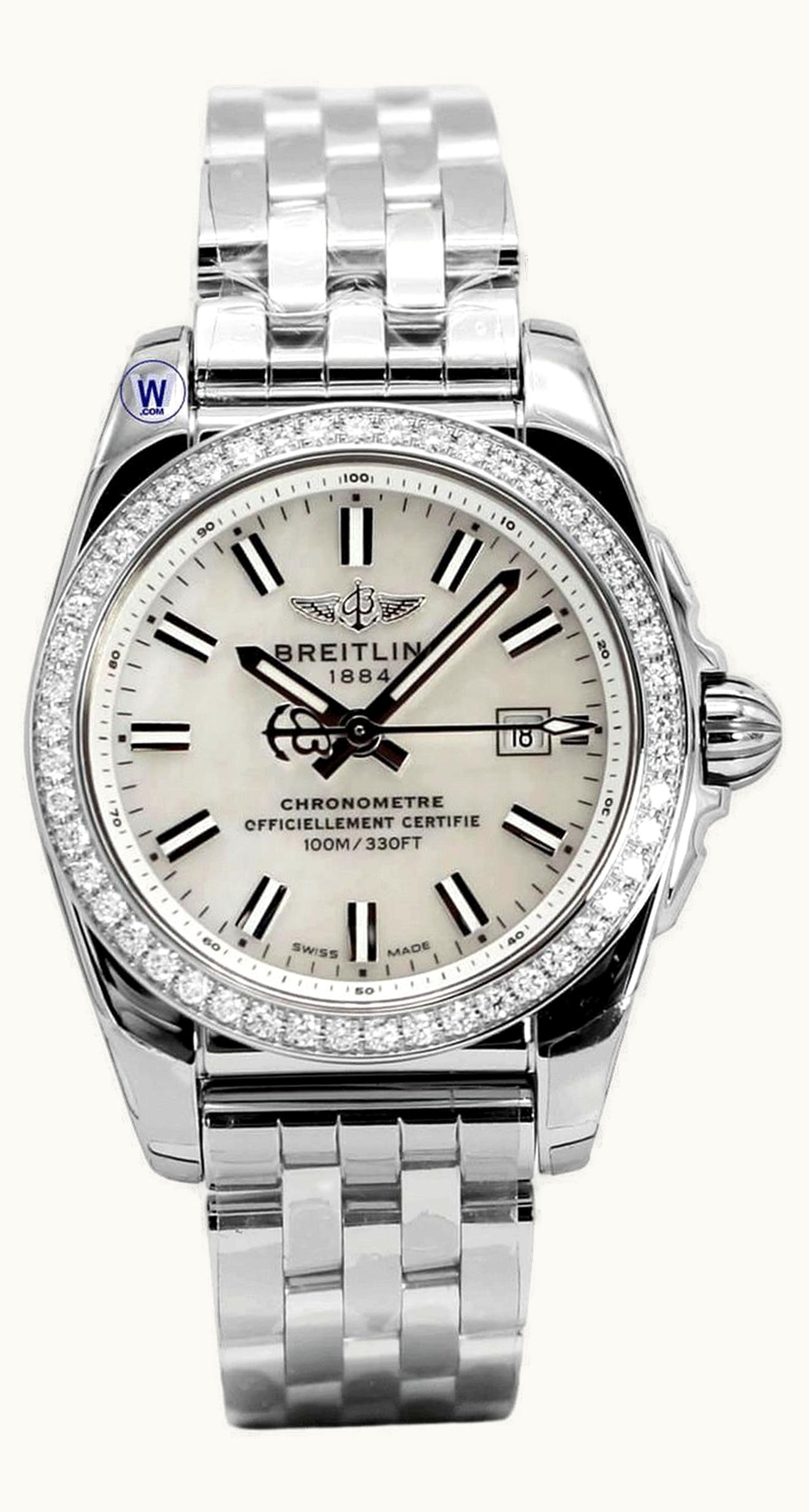 Breitling Galactic 29 Stainless Steel / Diamond / Pearl / Bracelet