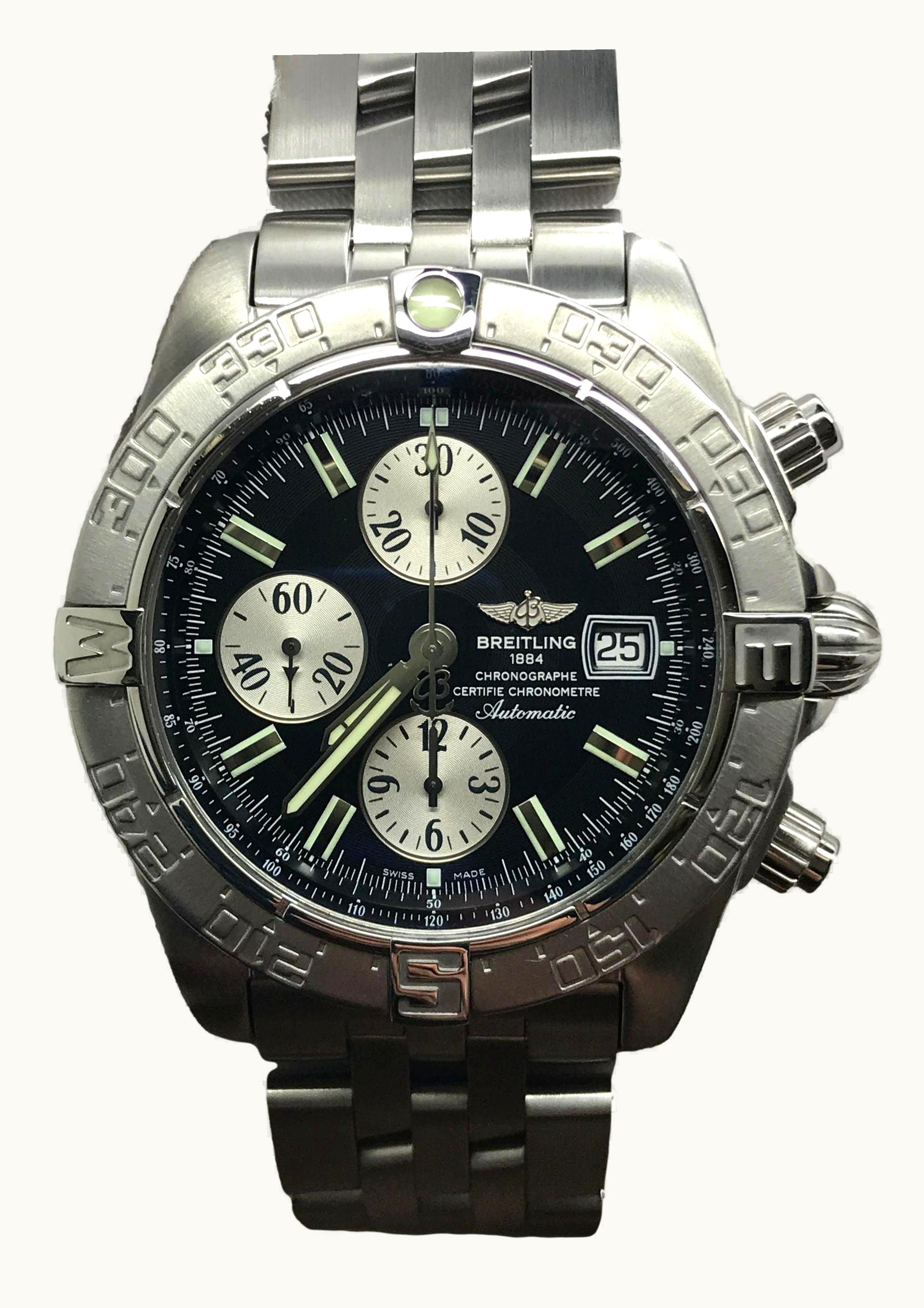 Breitling Galactic Chronograph II Stainless Steel / Black