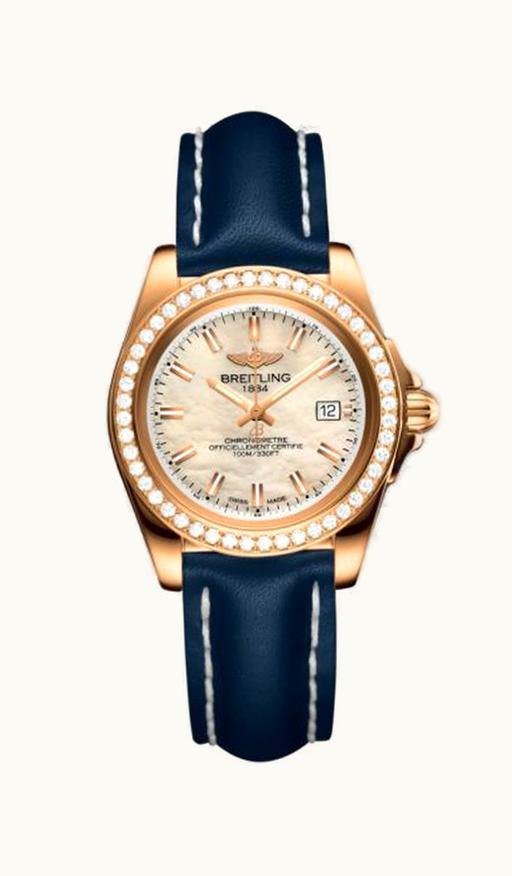 Breitling Galactic 32 Sleek Edition Rose Gold / Diamond / Pearl / Calf
