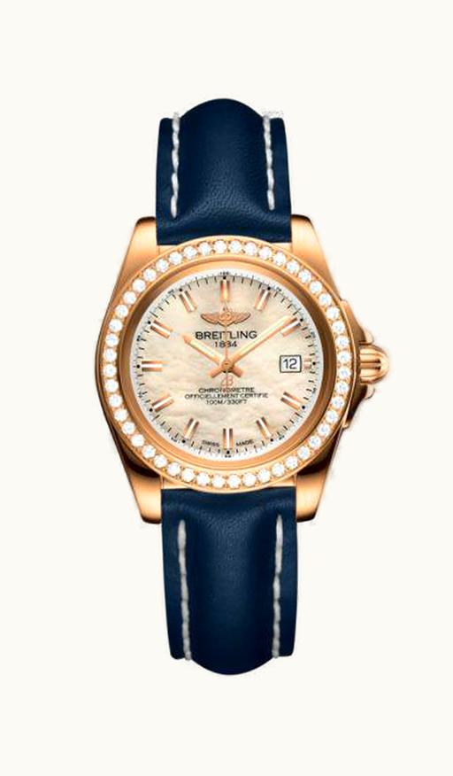 Breitling Galactic 32 Sleek Edition Rose Gold / Diamond / Pearl / Calf