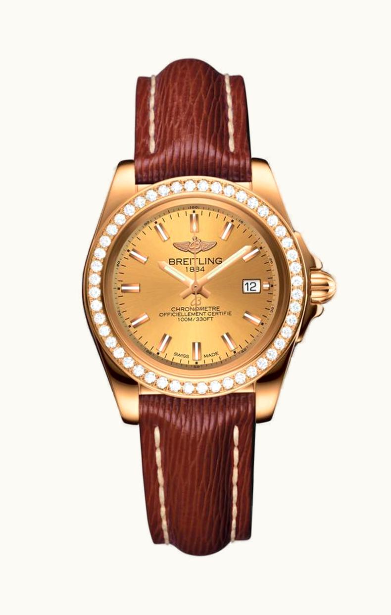 Breitling Galactic 32 Sleek Edition Rose Gold / Diamond / Golden Sun / Sahara
