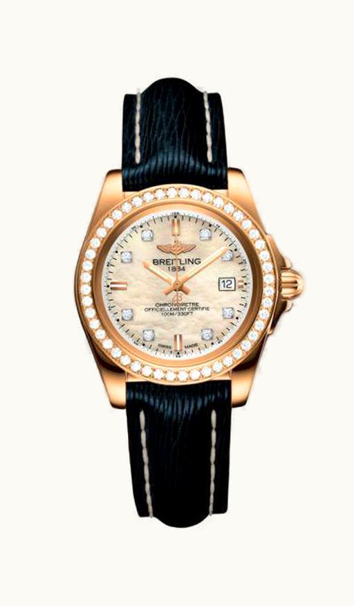 Breitling Galactic 32 Sleek Edition Rose Gold / Diamond / Pearl Diamond / Sahara