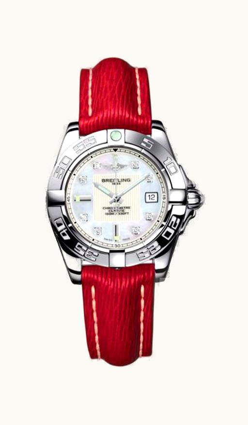 Breitling Galactic 32 Stainless Steel / Pearl Diamond / Sahara