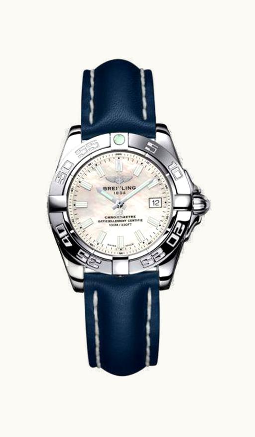 Breitling Galactic 32 Stainless Steel / Pearl / Calf