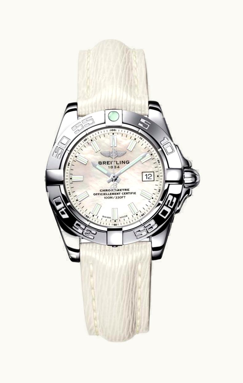 Breitling Galactic 32 Stainless Steel / Pearl / Sahara