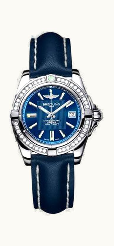 Breitling Galactic 32 Stainless Steel / Diamond / Metallica Blue / Sahara