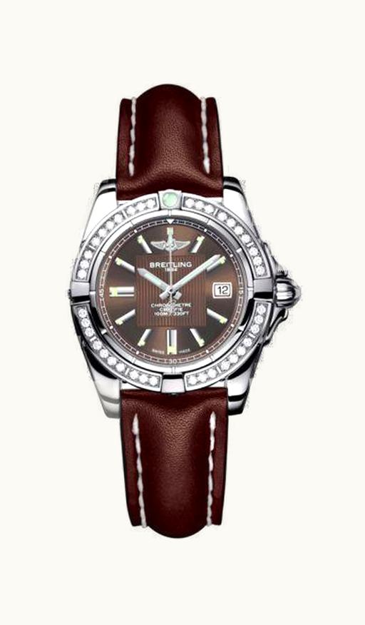 Breitling Galactic 32 Stainless Steel / Diamond / Solar Bronze / Croco