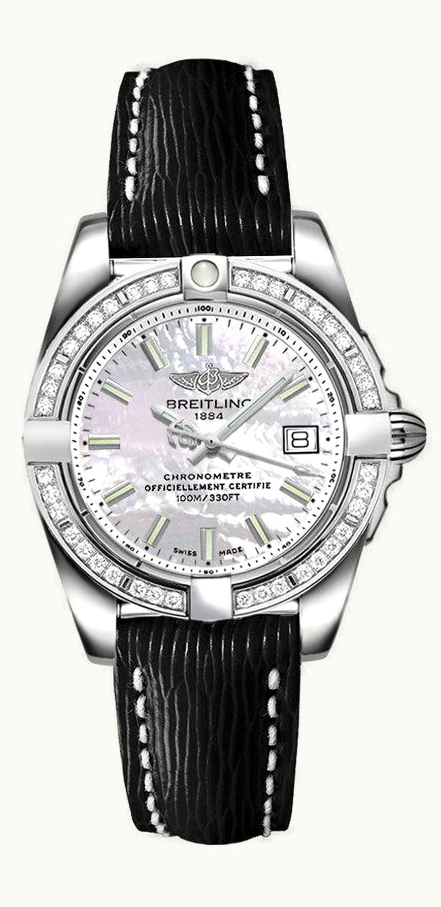 Breitling Galactic 32 Stainless Steel / Diamond / Pearl / Sahara