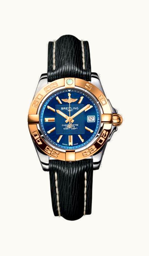 Breitling Galactic 32 Stainless Steel / Rose Gold / Metallica Blue / Sahara
