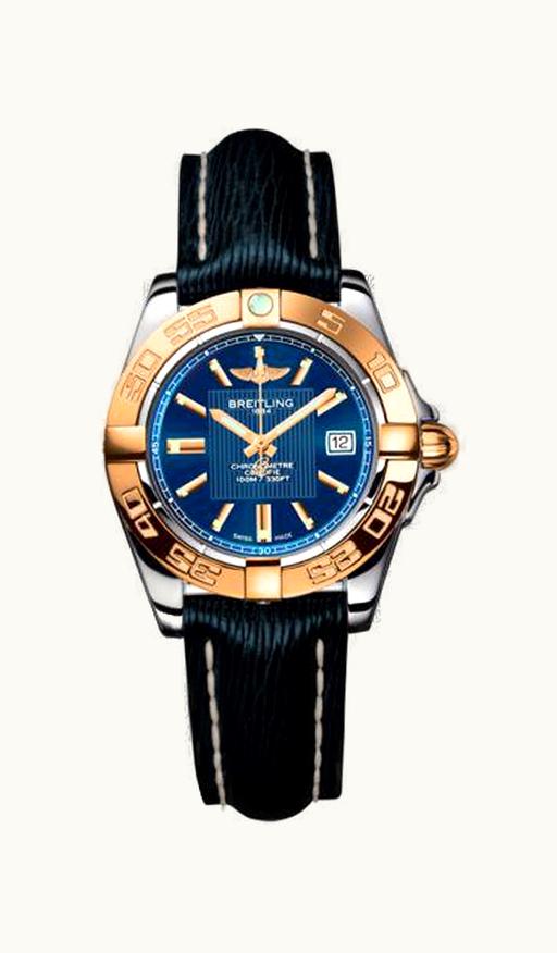 Breitling Galactic 32 Stainless Steel / Rose Gold / Metallica Blue / Sahara