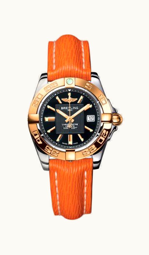 Breitling Galactic 32 Stainless Steel / Rose Gold / Trophy Black / Sahara
