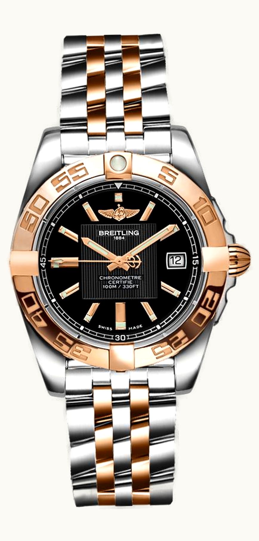 Breitling Galactic 32 Stainless Steel / Rose Gold / Trophy Black / Rubber