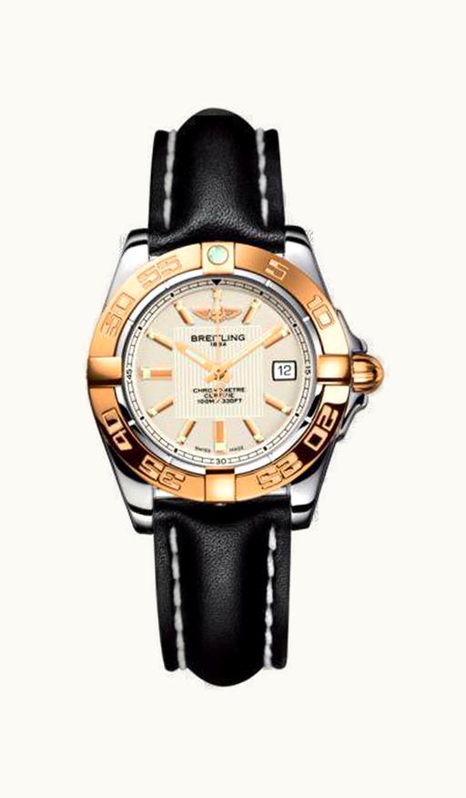 Breitling Galactic 32 Stainless Steel / Rose Gold / Sierra Silver / Calf