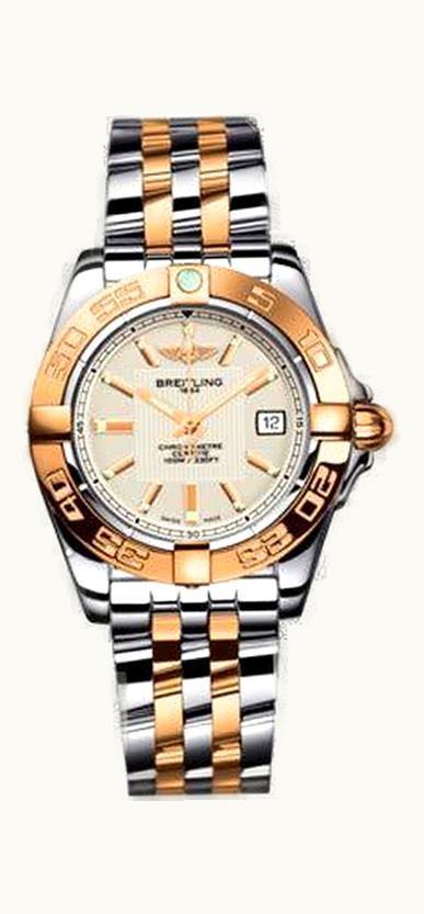 Breitling Galactic 32 Stainless Steel / Rose Gold / Sierra Silver / Rubber