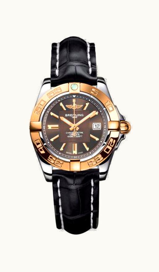 Breitling Galactic 32 Stainless Steel / Rose Gold / Solar Bronze / Croco