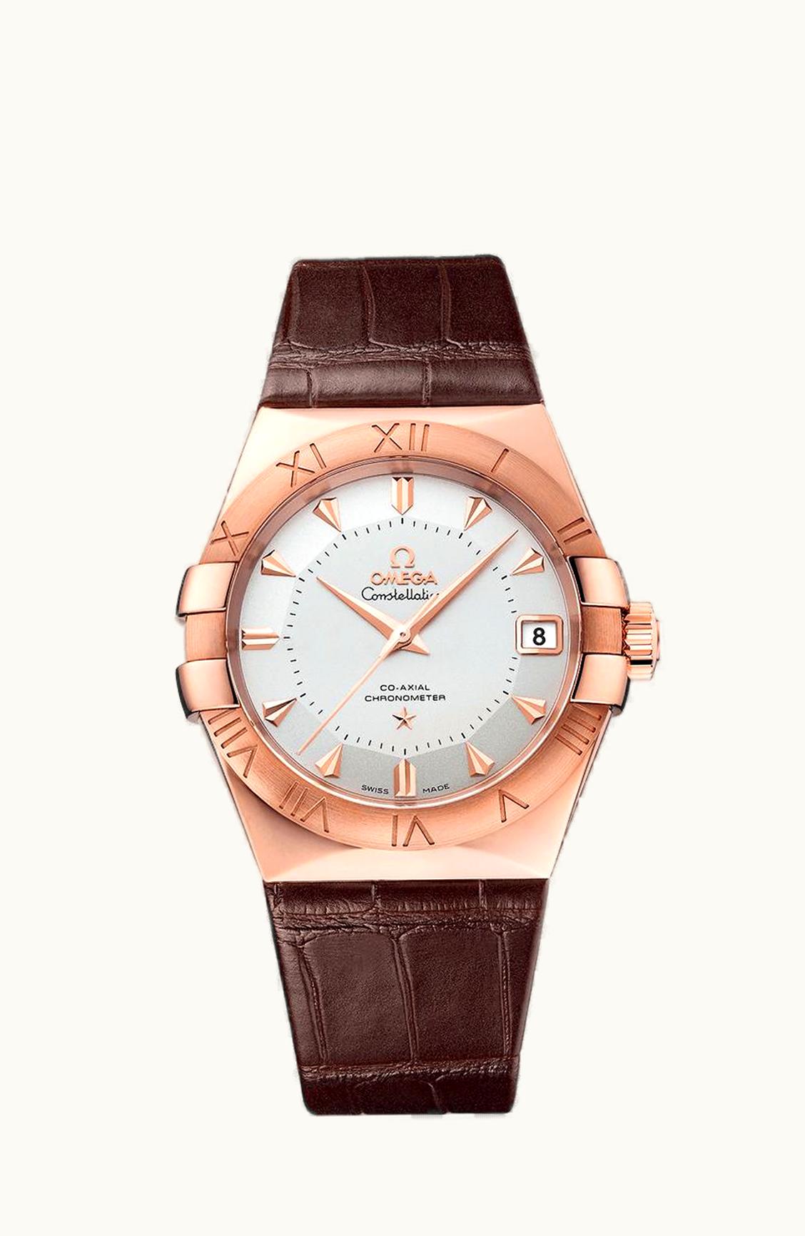 Breitling Galactic 32 Stainless Steel / Rose Gold / Pearl Diamond / Croco