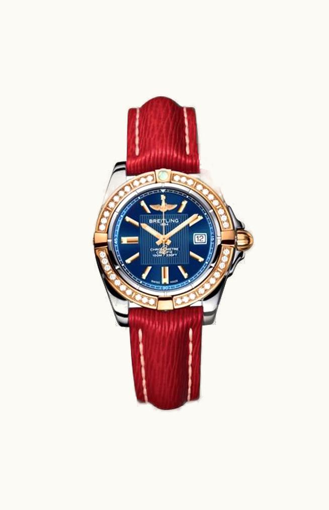 Breitling Galactic 32 Stainless Steel / Rose Gold / Diamond / Metallica Blue / Sahara