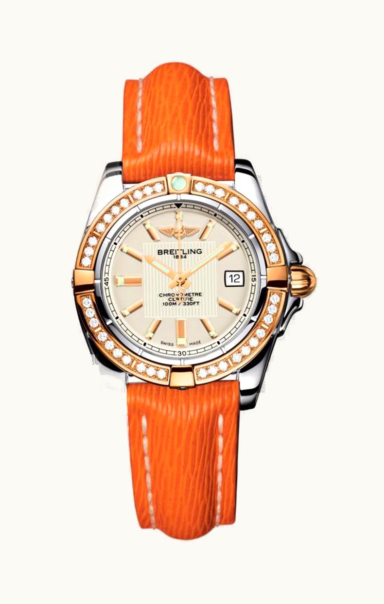 Breitling Galactic 32 Stainless Steel / Rose Gold / Diamond / Sierra Silver / Sahara