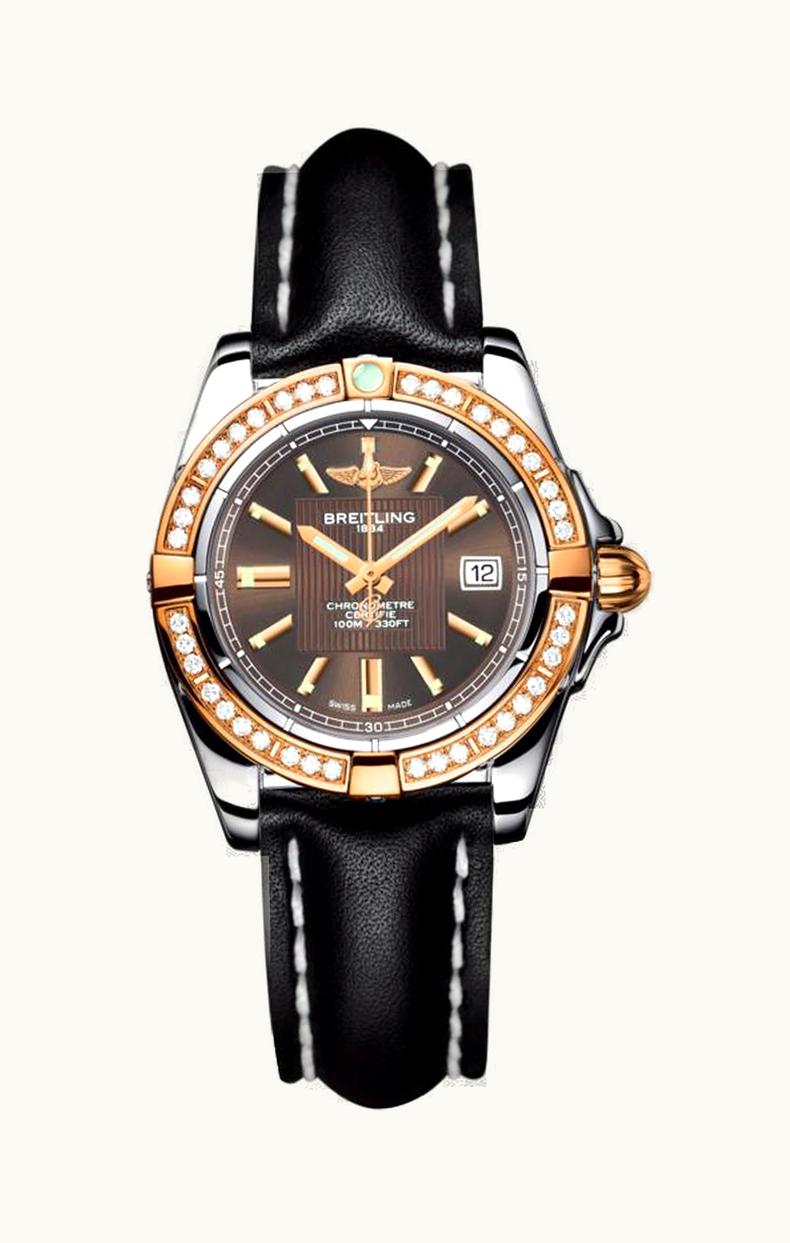 Breitling Galactic 32 Stainless Steel / Rose Gold / Diamond / Solar Bronze / Calf