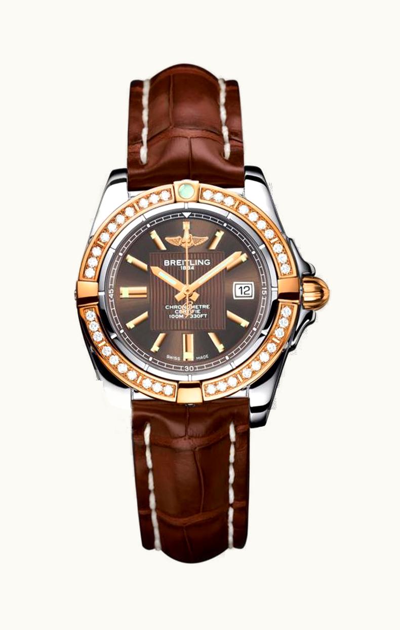 Breitling Galactic 32 Stainless Steel / Rose Gold / Diamond / Solar Bronze / Croco