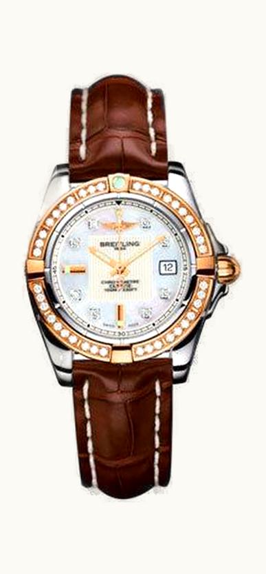 Breitling Galactic 32 Stainless Steel / Rose Gold / Diamond / Pearl Diamond / Croco