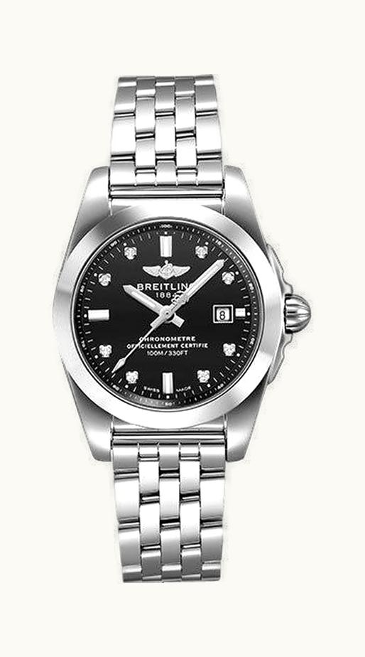 Breitling Galactic 29 Stainless Steel / Trophy Black Diamond / Bracelet