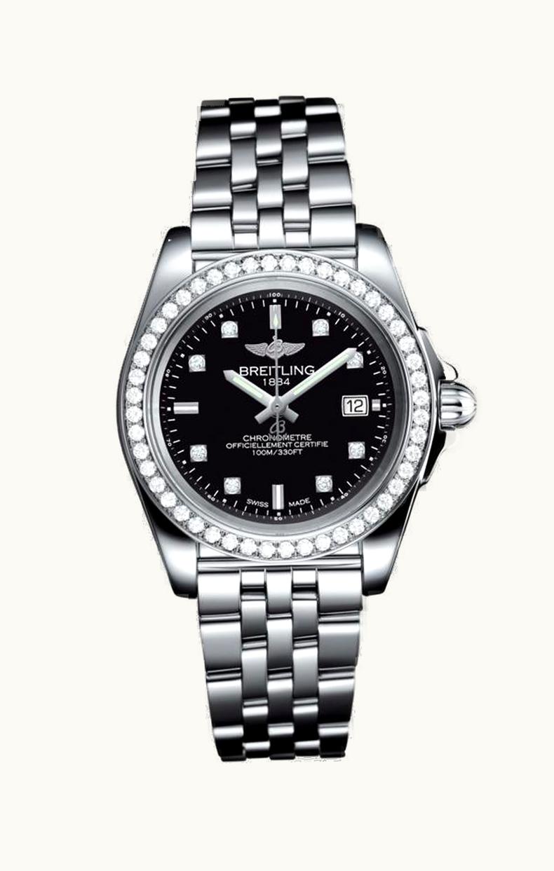 Breitling Galactic 32 Sleek Edition Stainless Steel / Diamond / Trophy Black Diamond / Bracelet
