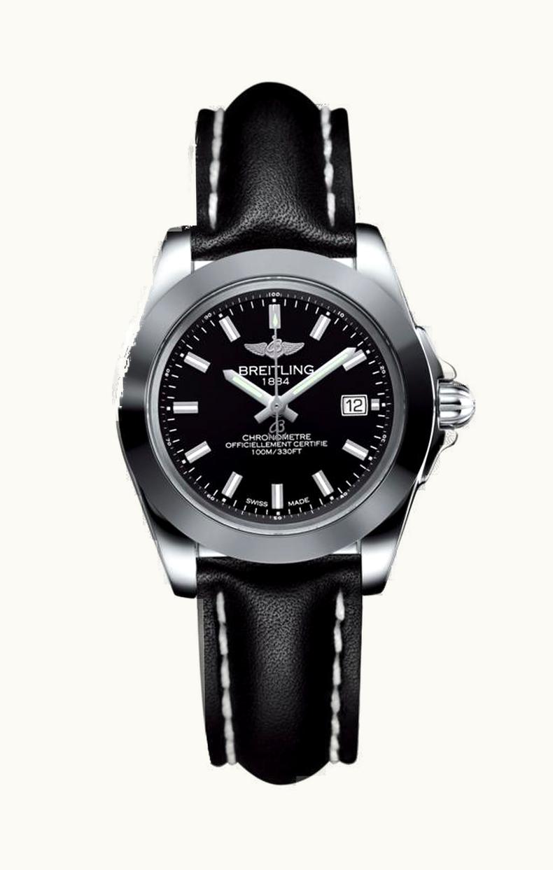 Breitling Galactic 32 Sleek Edition Stainless Steel / Trophy Black / Calf